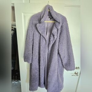 Cozy Lavender Teddy Jacket